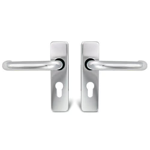 Round Bar Lever on Plate Furniture