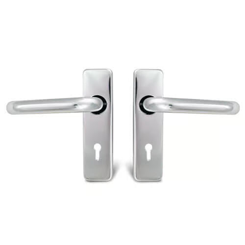 Round Bar Lever on Plate Furniture