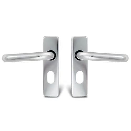 Round Bar Lever on Plate Furniture