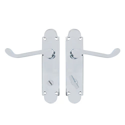 Regent Scroll Lever Handle on Plate Door Furniture