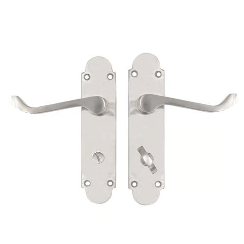 Regent Scroll Lever Handle on Plate Door Furniture