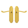 Regent Scroll Lever Handle on Plate Door Furniture