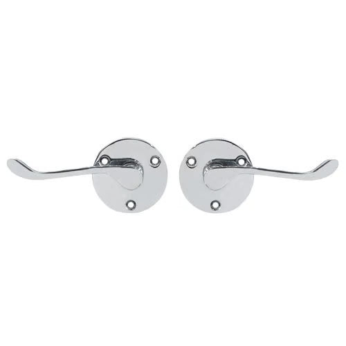 Scroll Round Rose Lever Latch Furniture