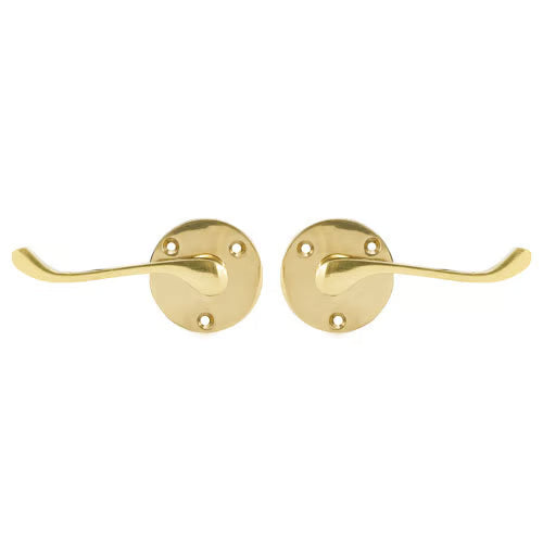 Scroll Round Rose Lever Latch Furniture