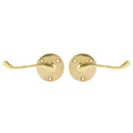 Scroll Round Rose Lever Latch Furniture
