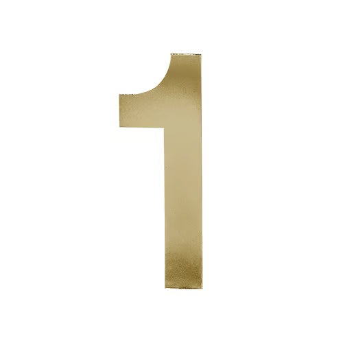 Stick On Door Numerals - 201 Stainless Steel