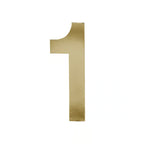 Stick On Door Numerals - 201 Stainless Steel