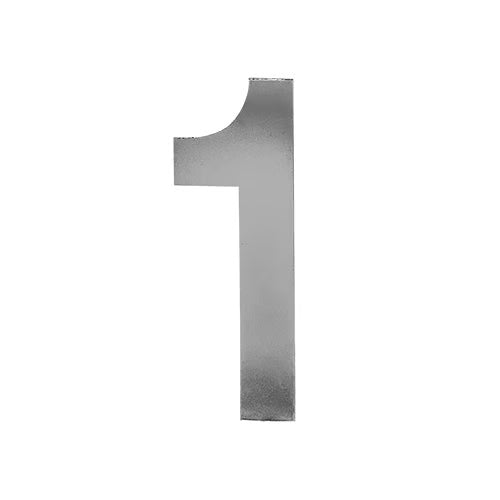 Stick On Door Numerals - 201 Stainless Steel