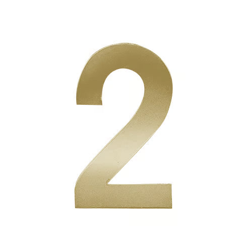 Stick On Door Numerals - 201 Stainless Steel