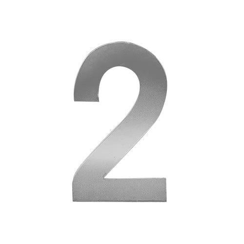Stick On Door Numerals - 201 Stainless Steel
