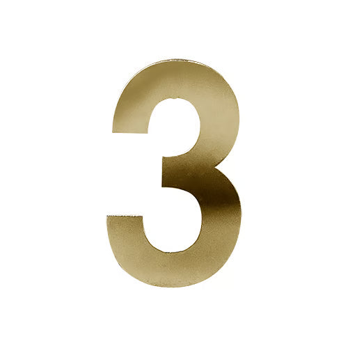 Stick On Door Numerals - 201 Stainless Steel