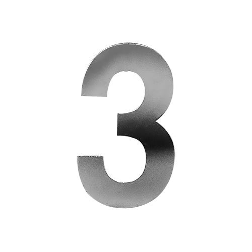 Stick On Door Numerals - 201 Stainless Steel