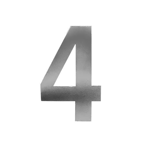 Stick On Door Numerals - 201 Stainless Steel