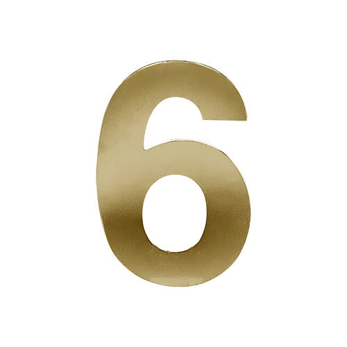 Stick On Door Numerals - 201 Stainless Steel