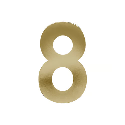 Stick On Door Numerals - 201 Stainless Steel