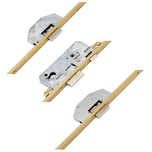 Latch 3 Deadbolts Key Wind Operated Multipoint Door Lock