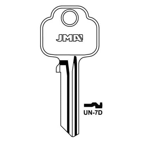 UN-7D Cylinder Key Blank