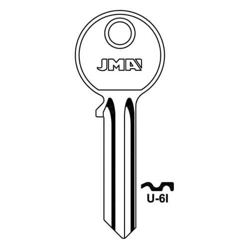 U-6I Cylinder Key Blank