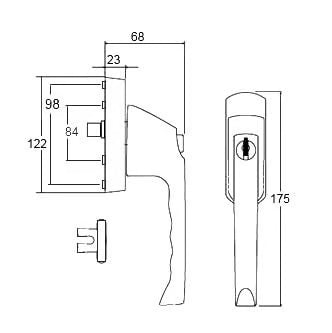 Locking Window Blade/Fork Handle