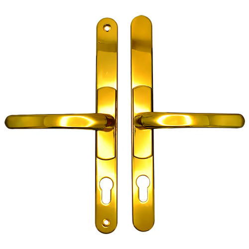 Lever Lever UPVC Multipoint Adjustable Door Handles - 62-95mm PZ Sprung 260mm Screw Centres