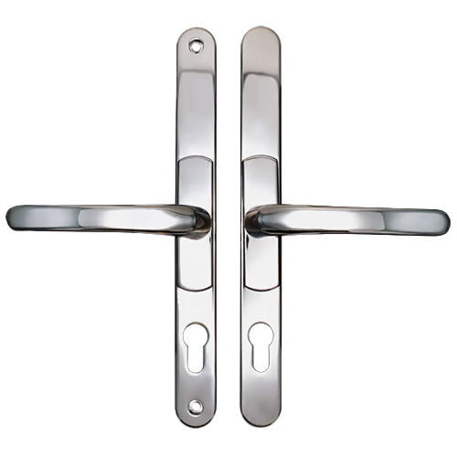 Lever Lever UPVC Multipoint Adjustable Door Handles - 62-95mm PZ Sprung 260mm Screw Centres