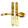 Lever Pad UPVC Multipoint Adjustable Door Handles - 62-95mm PZ Sprung 260mm Screw Centres