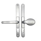 Lever Pad UPVC Multipoint Adjustable Door Handles - 62-95mm PZ Sprung 260mm Screw Centres