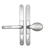 Lever Pad UPVC Multipoint Adjustable Door Handles - 62-95mm PZ Sprung 260mm Screw Centres