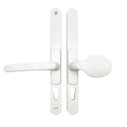 Lever Pad UPVC Multipoint Adjustable Door Handles - 62-95mm PZ Sprung 260mm Screw Centres