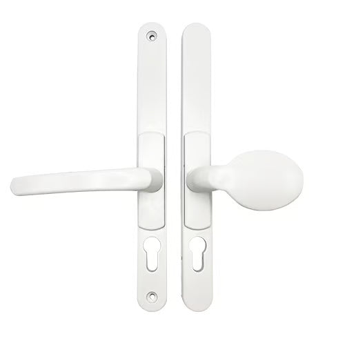 Lever Pad UPVC Multipoint Adjustable Door Handles - 62-95mm PZ Sprung 260mm Screw Centres