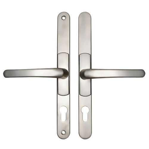 Lever Lever UPVC Multipoint Adjustable Door Handles - 62-95mm PZ Sprung 260mm Screw Centres