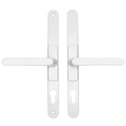 Lever Lever UPVC Multipoint Adjustable Door Handles - 62-95mm PZ Sprung 260mm Screw Centres