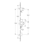 Latch Deadbolt 2 Hook 2 Roller Lift Lever UPVC Repair Multipoint Door Lock