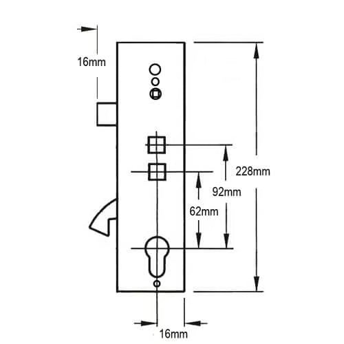 Hookbolt Mulitpoint Gearbox