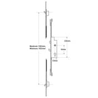 Lite Latch, 3 Hook, Lift Lever Repair Multipoint Door Lock