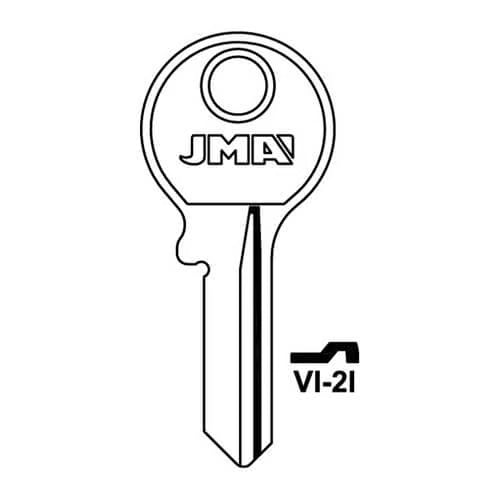 VI-2I Cylinder Key Blank