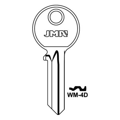 WM-4D Cylinder Key Blank