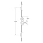 XL Latch 2 Deadbolts 3 Hooks Double Spindle Multipoint Door Lock