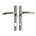 TS007 2* Lever Lever UPVC Multipoint Door Handles - 92mm PZ Sprung 215mm Screw Centres