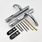 TS007 2* Lever Lever UPVC Multipoint Door Handles - 92mm PZ Sprung 215mm Screw Centres