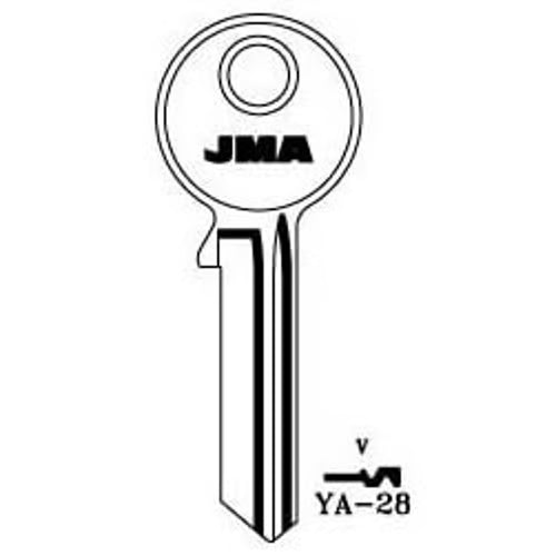 YA-28 Cylinder Key Blank