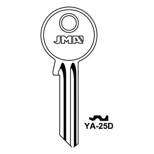 YA-25D Cylinder Key Blank