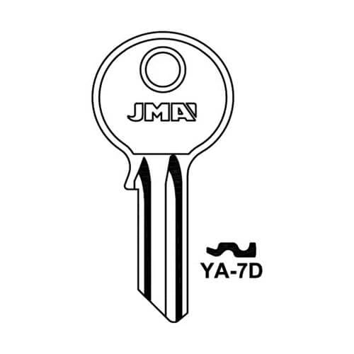 YA-7D Cylinder Key Blank