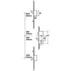 Doormaster Latch 3 Hooks 2 Rollers Split Spindle UPVC Adjustable Repair Multipoint Door Lock
