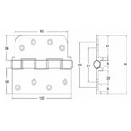 Slab Composite Door Hinge