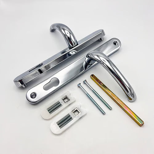 Lever Lever UPVC Multipoint Door Handles - 92mm PZ Sprung 215mm Screw Centres