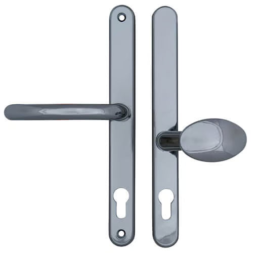Blenheim Lever Moveable Pad UPVC Multipoint Door Handles - 92mm/62mm PZ Sprung 240mm Screw Centres