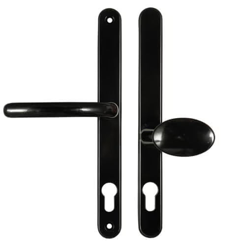Blenheim Lever Moveable Pad UPVC Multipoint Door Handles - 92mm/62mm PZ Sprung 240mm Screw Centres