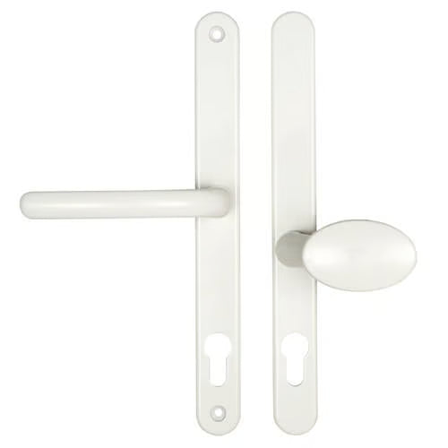 Blenheim Lever Moveable Pad UPVC Multipoint Door Handles - 92mm/62mm PZ Sprung 240mm Screw Centres