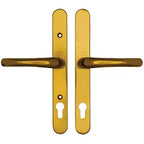 Adjustable Lever Lever UPVC Multipoint Door Handles - 92mm PZ Sprung 196-252mm Screw Centres